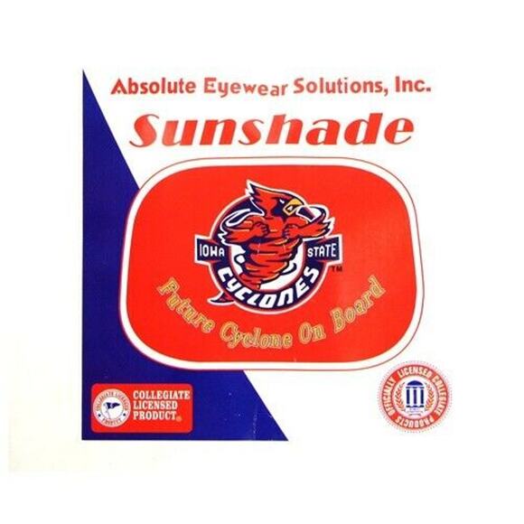 NCAA Iowa State Sunshade Cyclones Car Window College Future Fan Kids Baby Visor - Picture 1 of 3